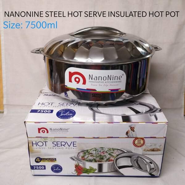 NanoNine Stainless Steel Hot Serve Insulated Hot Pot