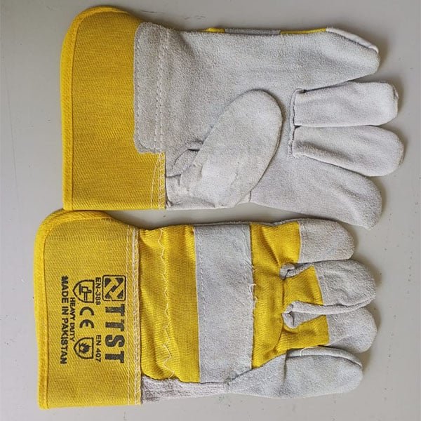 Cotton Leather Gloves