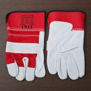 Single Palm Leather Gloves Kenya | Red Leather Work Gloves