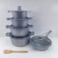 Bosch 11pc Cookware With Silicone Lid Covers Grey