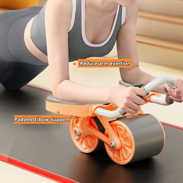 2 Elbow Pad Automatic Rebound Fitness Abdominal Wheel Roller