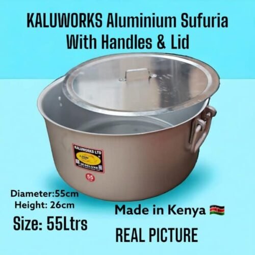 KALUWORKS Aluminium Sufuria Extra Heavy With Handles