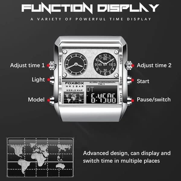 Foxbox Dual Display Watch