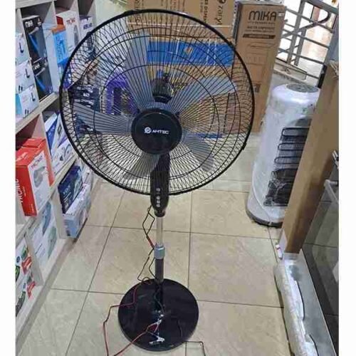 Amtec 18inch Standing Fan Ac/dc Black 1yr Warranty