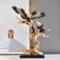 Two Bald Eagle Figurine Table Decor