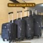 4 IN 1 Fabric Laxurious Suitcase Briefcase Travel Bag