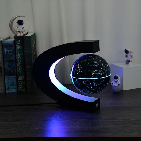 LED Light Levitating multicoloured globe