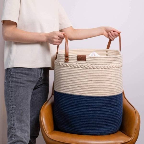 Laundry Cotton Rope Basket