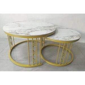 2 Pcs Marble Stool