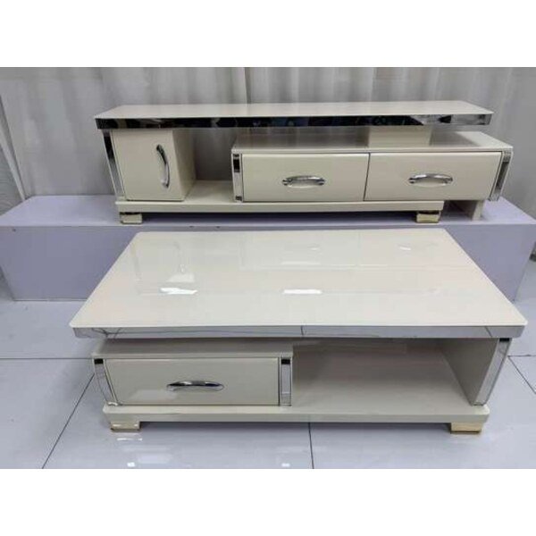 Tv Stand and Coffee Table Set With Storage