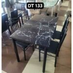 4 Seater Nordic Double Tables Dining Set