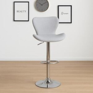 Light Grey Swivel Bar Stool