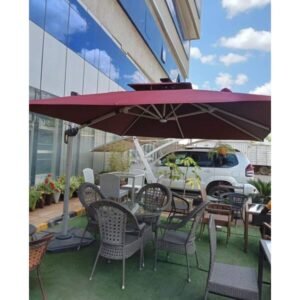 Outdoor Umbrella With Solar