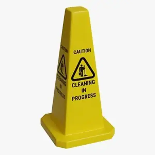 Cleaning in Progress Sign Cone