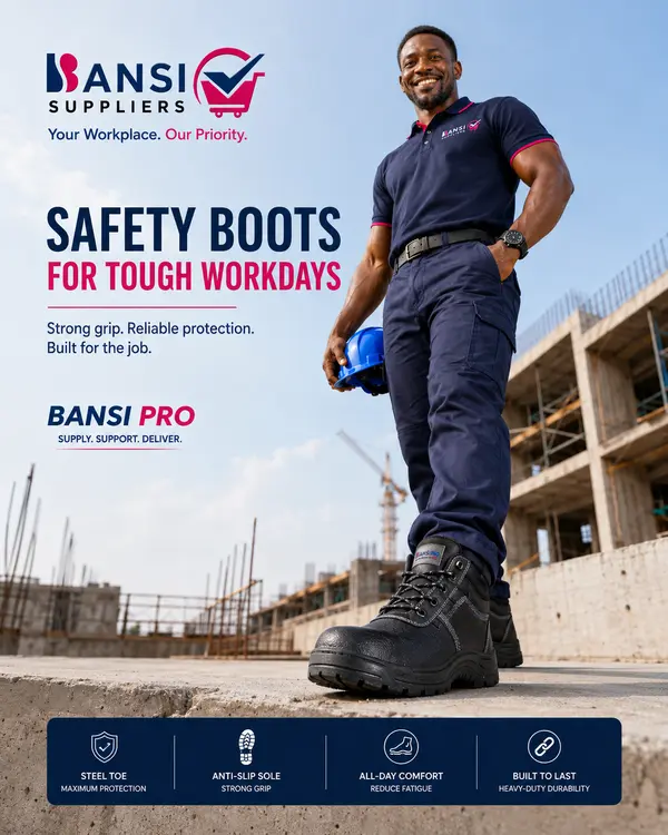 Best safety boots shops in Nairobi - Bansi Suppliers
