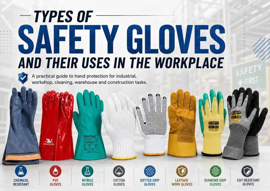 Types of Safety Gloves and Their Uses in the Workplace