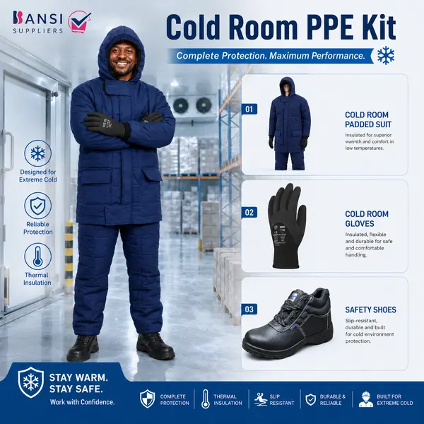 Cold Room PPE Kit supplied by Bansi Suppliers Kenya