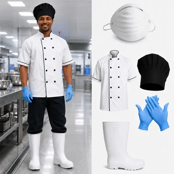 Food processing PPE kit supplied by Bansi Suppliers Kenya