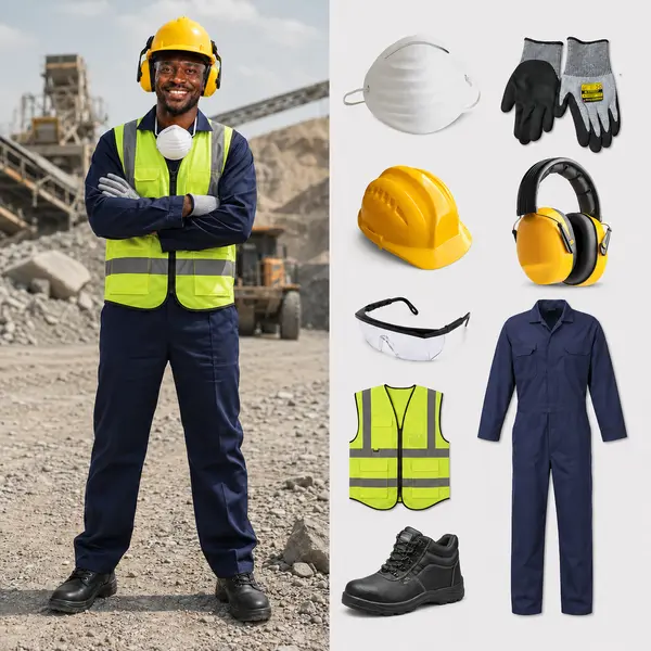 Mining and Quarry PPE Kit supplied by Bansi Suppliers Kenya