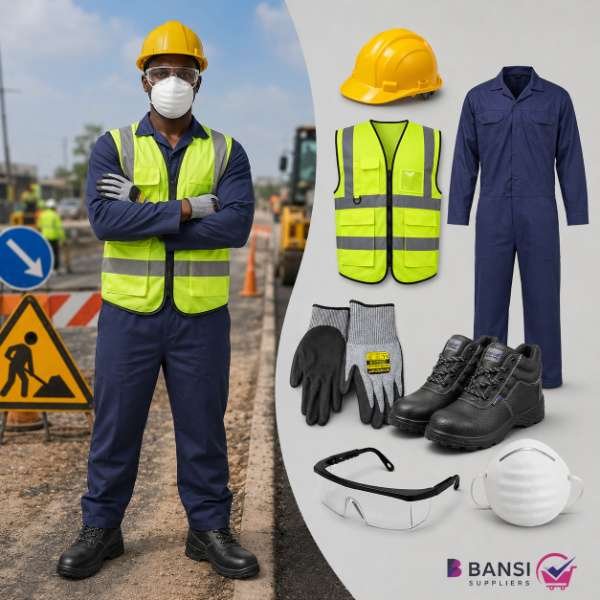 Road Construction and Traffic Marshal PPE Kit supplied by Bansi Suppliers Kenya