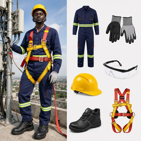 Telecom and Fibre Installation PPE Kit supplied by Bansi Suppliers Kenya