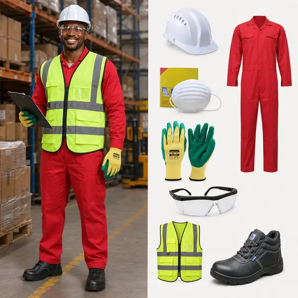 Warehouse and logistics PPE kit supplied by Bansi Suppliers Kenya