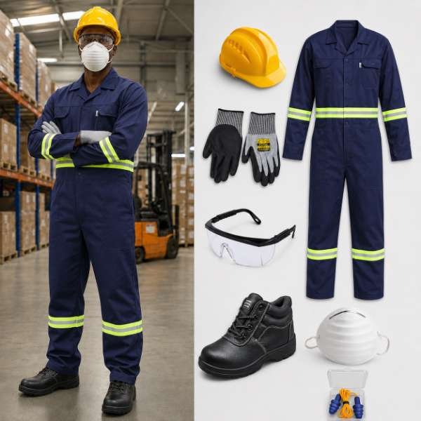 Manufacturing and factory PPE kit supplied by Bansi Suppliers Kenya