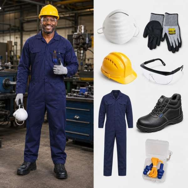 Engineering and Mechanical Workshop PPE Kit supplied by Bansi Suppliers Kenya