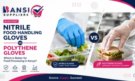 Nitrile Food Handling Gloves vs Polythene Gloves